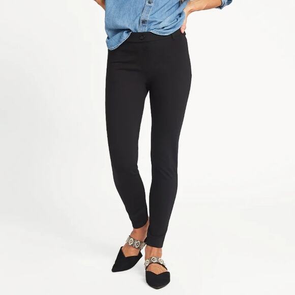 Betabrand Skinny-Leg Two-Pocket Dress Yoga Pants SIZE S Black Ponte Frabic - Picture 1 of 13